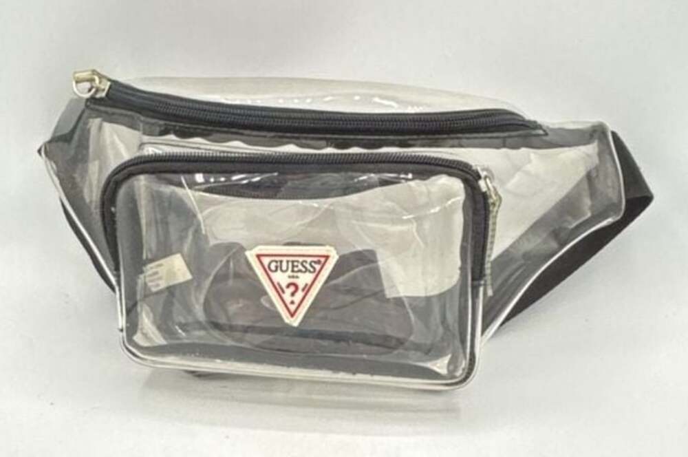 GUESS Clear Vinyl Logo Waist Bag Fanny Pack